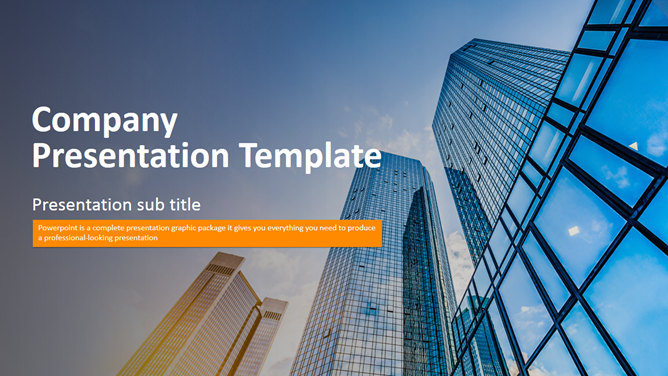 商务高楼大厦背景PPT模板