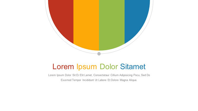 简约范四色系多图表PPT模板