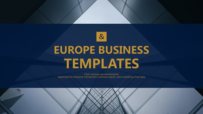 欧美风简约大气商务PPT模板