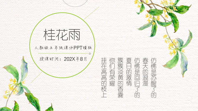 桂花雨PPT课件6