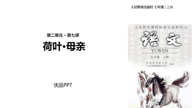 荷花母亲PPT课件2