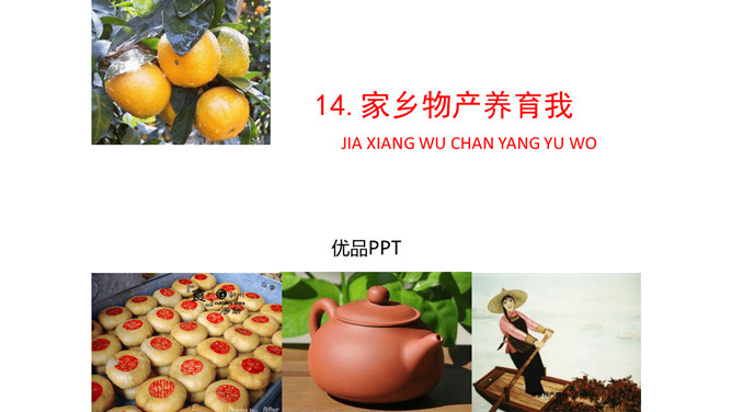 家乡物产养育我PPT课件1