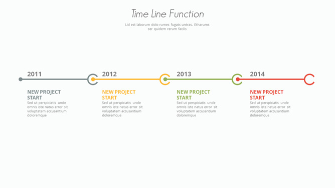 极简时间线PPT素材