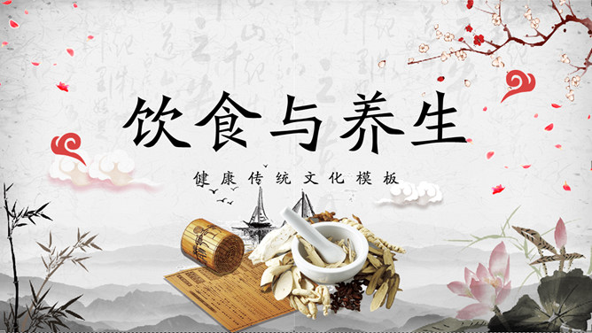 中医中药饮食与养生PPT模板