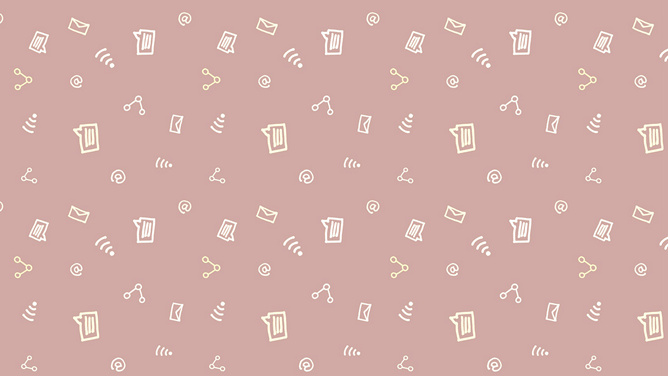 可爱卡通图案PPT背景图片